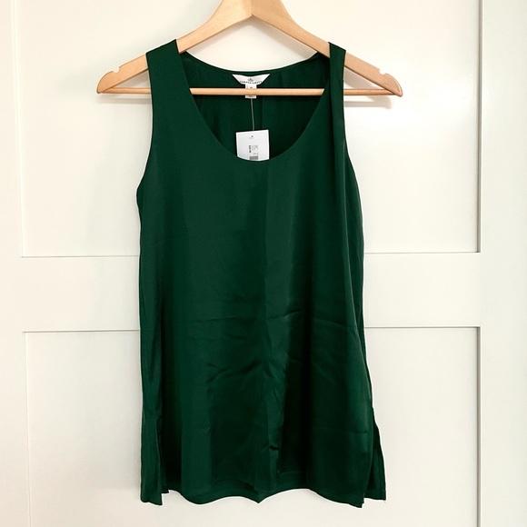 RW&Co - Camber and Grace Satin Mixed Media Cami - Picture 2 of 9